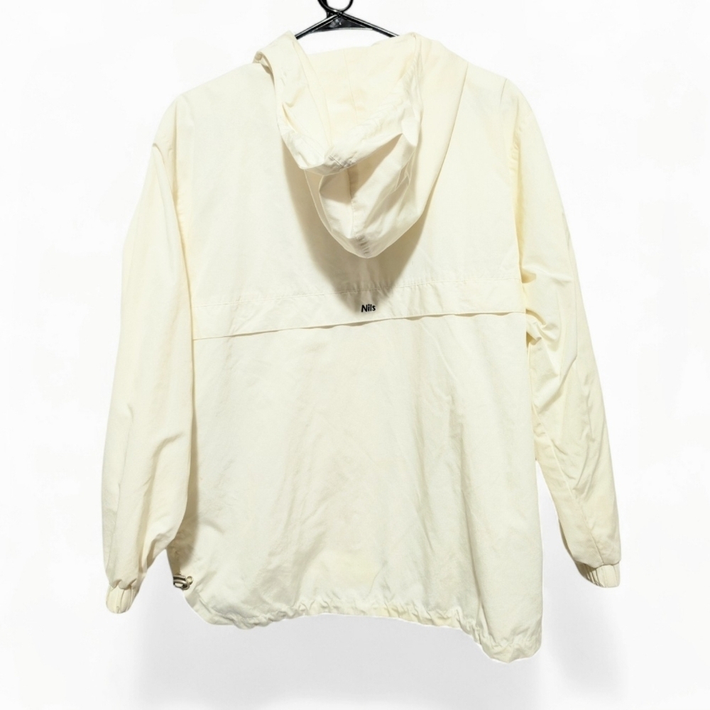 Nils Skiwear Ivory Hooded Anorak Jacket Size 6 Lightweight Windbreaker Casual - Picture 6 of 14